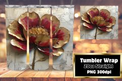Vibrant Petals: Sublimation Tumbler Art Product Image 1