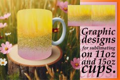 Leopard Bloom Glitter Mug Sublimation Wrap Product Image 1