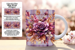 GRACEFUL 11oz PNG Mug Wrap Design , Autumn Flower Product Image 1