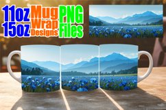 Sublimation Mug Wrap - Scenic Springtime Landscape Product Image 1