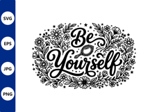 Be Yourself Floral Wreath Product Image 1