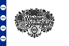 ornate black and white vector badge Product Image 1