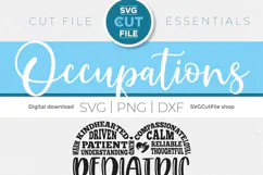 PEDS Nurse svg with heart - a pediatric nurse svg for crafts Product Image 6
