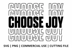 Choose Joy SVG | Stacked SVG Product Image 2