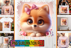 Unique Sublimation TSHIRT PNG, 3D Dog Product Image 1