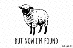 But Now I'm Found Svg Design | Sheep Svg Product Image 1