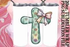 Enchanted Journeys 20oz tumbler wrap, Cross and Bow Product Image 1