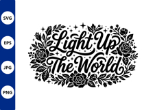 Light Up The World Floral Vector Product Image 1