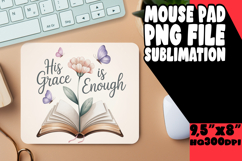 Joyful Mouse Mat Design PNG, Religious Product Image 1