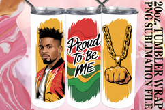 Magical mornings 20oz tumbler wrap, Juneteenth Product Image 1