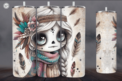 4 Zombie Doll Tumbler Wrap Sublimations, 20 oz Product Image 3