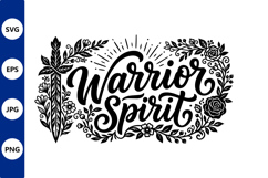 Warrior Spirit Floral Border Product Image 1
