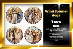 Dogs Wind Spinner Sublimation - 04 Variations Product Image 1