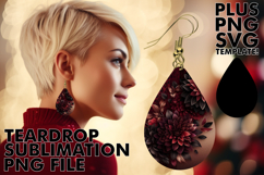 RADIANT Teardrop Earrings Sublimation, Leopard Prints Product Image 1