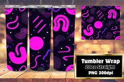 Abstract Neon Fantasia Sublimation Wraps 20oz Product Image 1