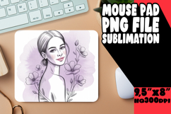 Cheerful Desk Mat Design Ideas, Beauty Woman Product Image 1