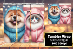 20oz Tumbler Wrap for DIY , Dog and cat Product Image 1
