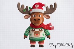 Woodland Christmas Watercolor Clipart PNG Product Image 1