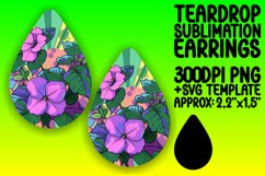 Dynamic Pop Art Teardrop Earring Design Graphics Product Image 1