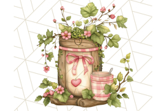 Cottagecore Kitchen Clipart, Vintage Country Floral Kitchen Product Image 2