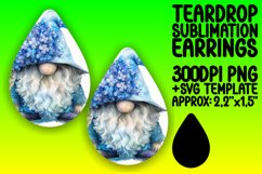 Dreamy Gnome Elegance: Sublimation Teardrop Serenity Product Image 1