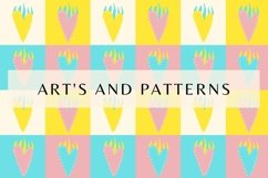 Funky Valentine seamless patterns bundle Product Image 26