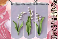 Floral Tranquility: Sublimation 20oz Tumbler Product Image 1