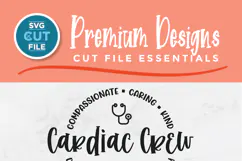 Cardiac Crew svg, a Cardiologist heart doctor team or squad Product Image 6