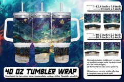 Glittery Springtime Roses Tumbler Wrap: Spring Sublimation Product Image 1