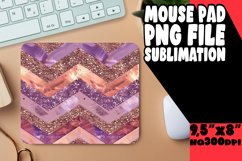 Colorful Stripe Pattern Mouse Pad with Glitter Product Image 1