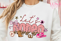 Let's Rodeo PNG, Western Coquette Cowgirl Design Product Image 6