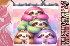 Happy Hearts 20oz tumbler wrap, Cute Animals Product Image 1