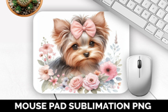 Dog Mouse Pad, Cute Animal Mouse Pad PNG, Animal Lover Gift Product Image 1