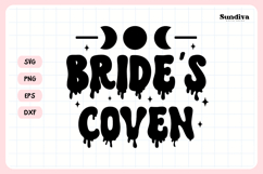 Spooky Bachelorette Party Saying SVG | Bride's Coven Product Image 4