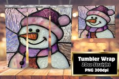 Winter Holiday Snowman Wrap 3D Pattern Product Image 1
