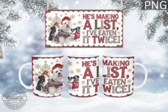 He's Making A Mug Wrap Design-Christmas Dog Sublimation Product Image 1