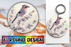 Radiant Circle Ornaments Design PNG, Birds Product Image 1