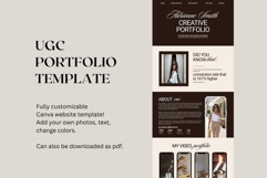UGC Portfolio Canva Website Template, UGC Template Product Image 2