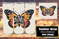 Customizable 20oz Tumbler File , Religious Product Image 1