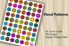 Digital Collage Sheet - Folk Floral Product Image 1