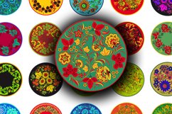 Digital Collage Sheet - Folk Floral Product Image 3