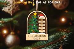 Christmas Ornament SVG laser cut file for Glowforge Product Image 1