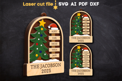 Christmas Ornament SVG laser cut file for Glowforge Product Image 2