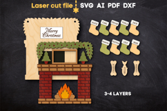 Christmas Ornament SVG laser cut file for Glowforge Product Image 4