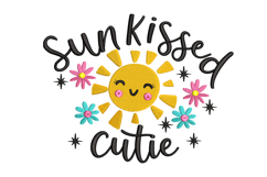 Sunkissed Cutie - Baby Quote Embroidery Designs Product Image 1