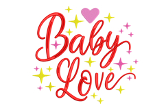Baby Love- Baby Quote Embroidery Designs Product Image 1
