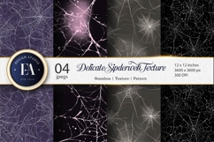 Delicate Spiderweb Pattern Seamless Tileable Digital Paper Product Image 1