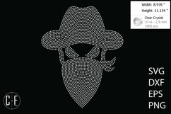 Mask Man Rhinestone Template Product Image 1