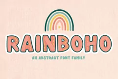 Rainboho | A Layered Abstract Font Family - Free Font Of The Week Product Image 1