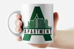 Urban City Alphabet A-Z svg eps ai png pdf Product Image 3